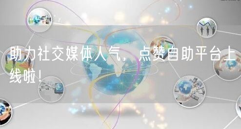 助力社交媒体人气，点赞自助平台上线啦！