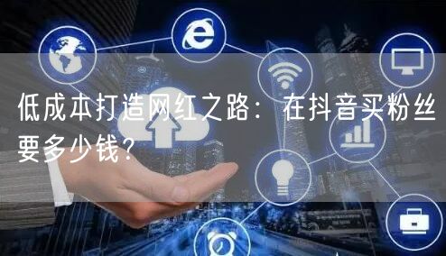 低成本打造网红之路：在抖音买粉丝要多少钱？