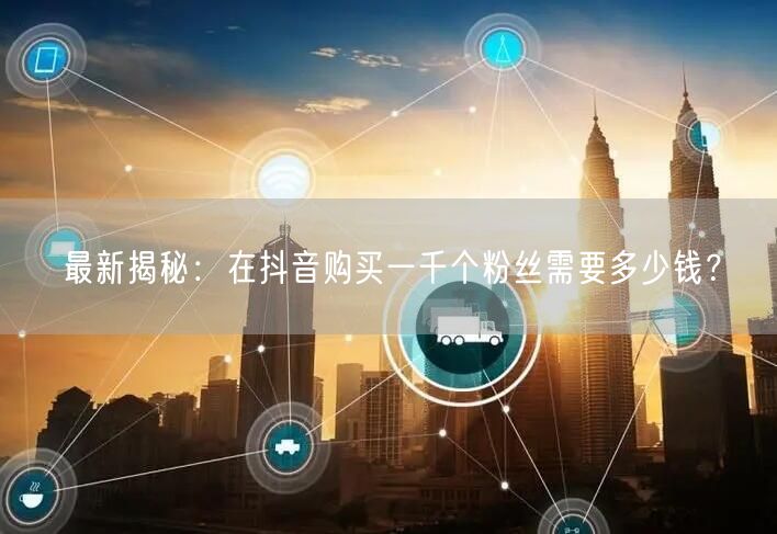 最新揭秘：在抖音购买一千个粉丝需要多少钱？