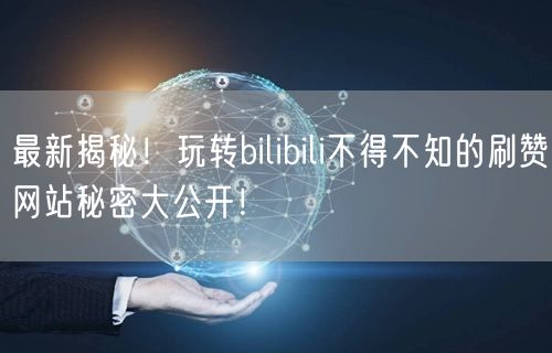 最新揭秘！玩转bilibili不得不知的刷赞网站秘密大公开！
