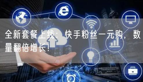 全新套餐上线：快手粉丝一元购，数量翻倍增长！