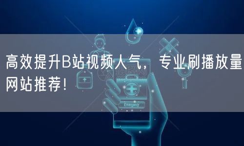 高效提升B站视频人气，专业刷播放量网站推荐！