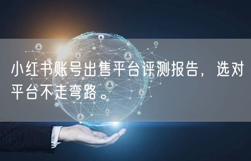 小红书账号出售平台评测报告，选对平台不走弯路。
