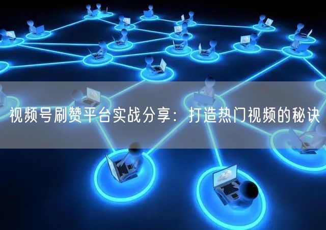 视频号刷赞平台实战分享：打造热门视频的秘诀