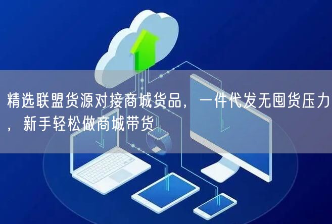 精选联盟货源对接商城货品，一件代发无囤货压力，新手轻松做商城带货