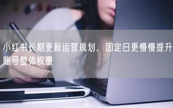 小红书长期更新运营规划，固定日更慢慢提升账号整体权重