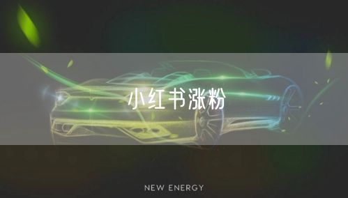小红书涨粉