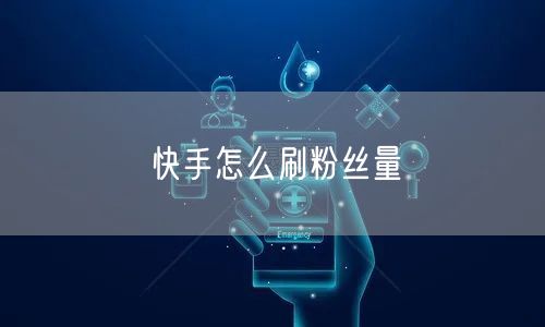 快手怎么刷粉丝量
