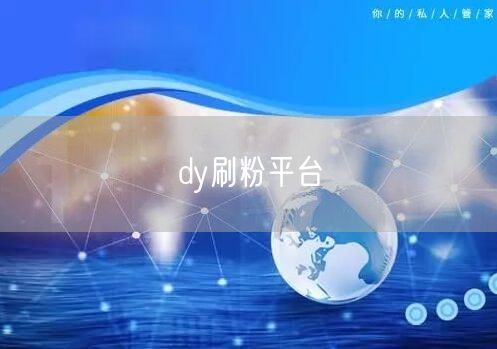 dy刷粉平台