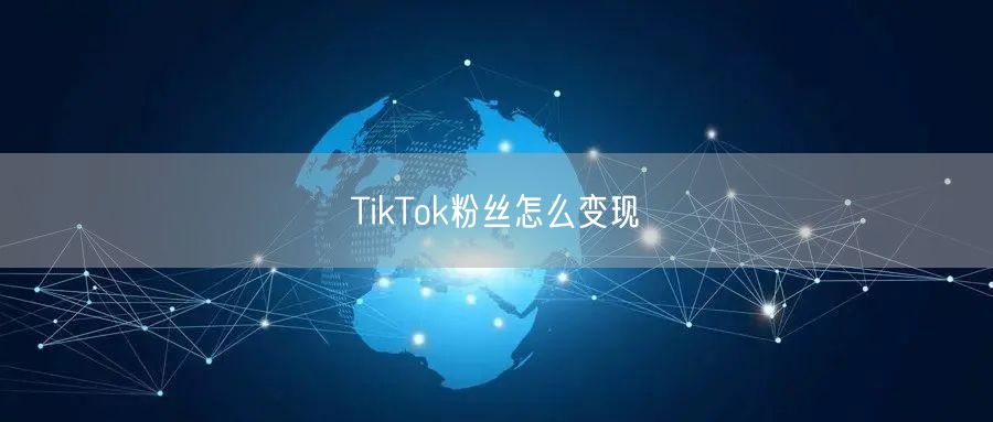 TikTok粉丝怎么变现