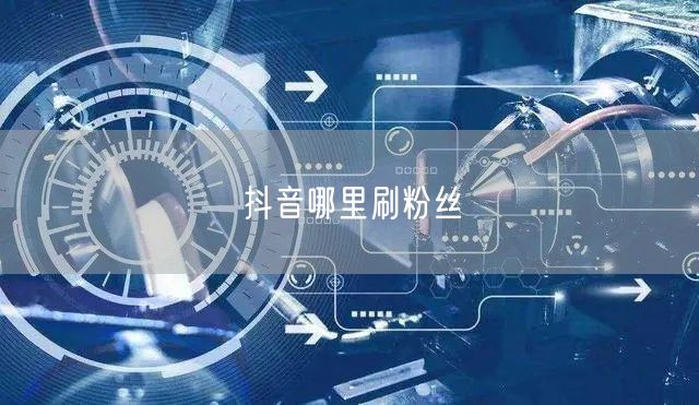 抖音哪里刷粉丝