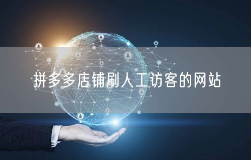 拼多多店铺刷人工访客的网站