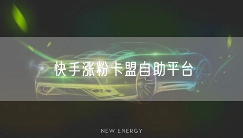 快手涨粉卡盟自助平台