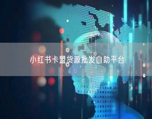小红书卡盟货源批发自助平台