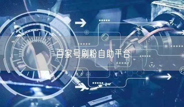 百家号刷粉自助平台