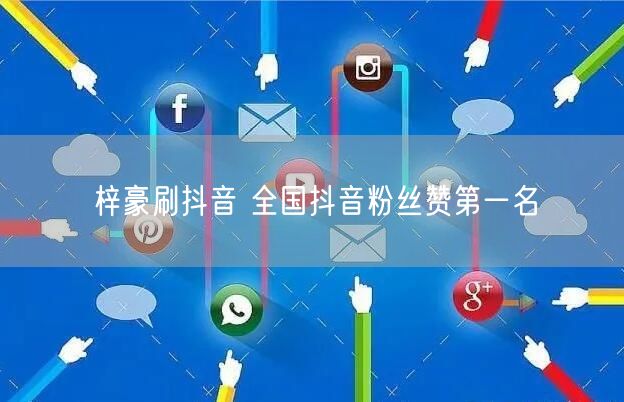 梓豪刷抖音 全国抖音粉丝赞第一名