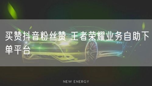 买赞抖音粉丝赞 王者荣耀业务自助下单平台