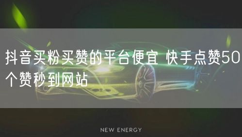 抖音买粉买赞的平台便宜 快手点赞50个赞秒到网站