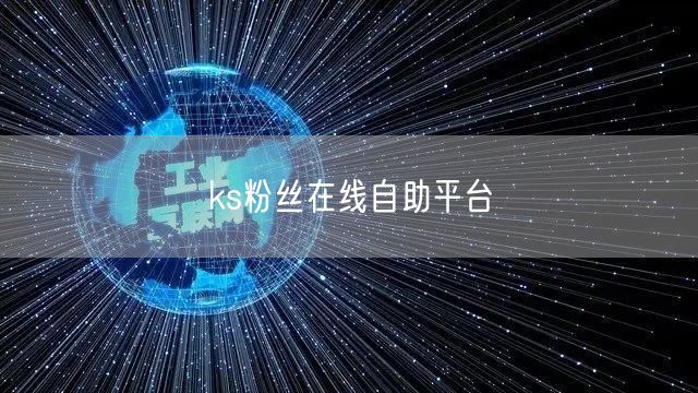 ks粉丝在线自助平台