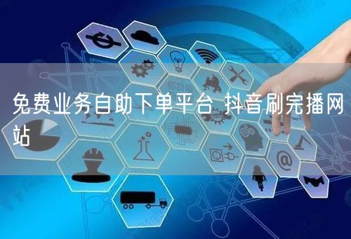 免费业务自助下单平台 抖音刷完播网站