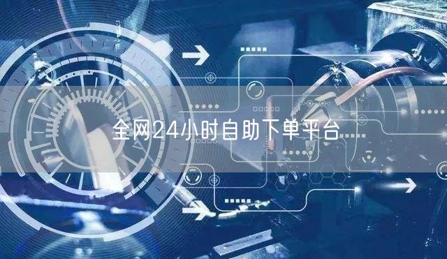 全网24小时自助下单平台