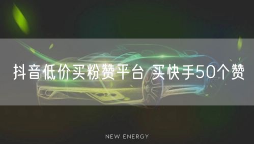 抖音低价买粉赞平台 买快手50个赞