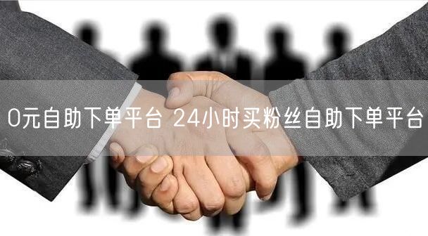 0元自助下单平台 24小时买粉丝自助下单平台